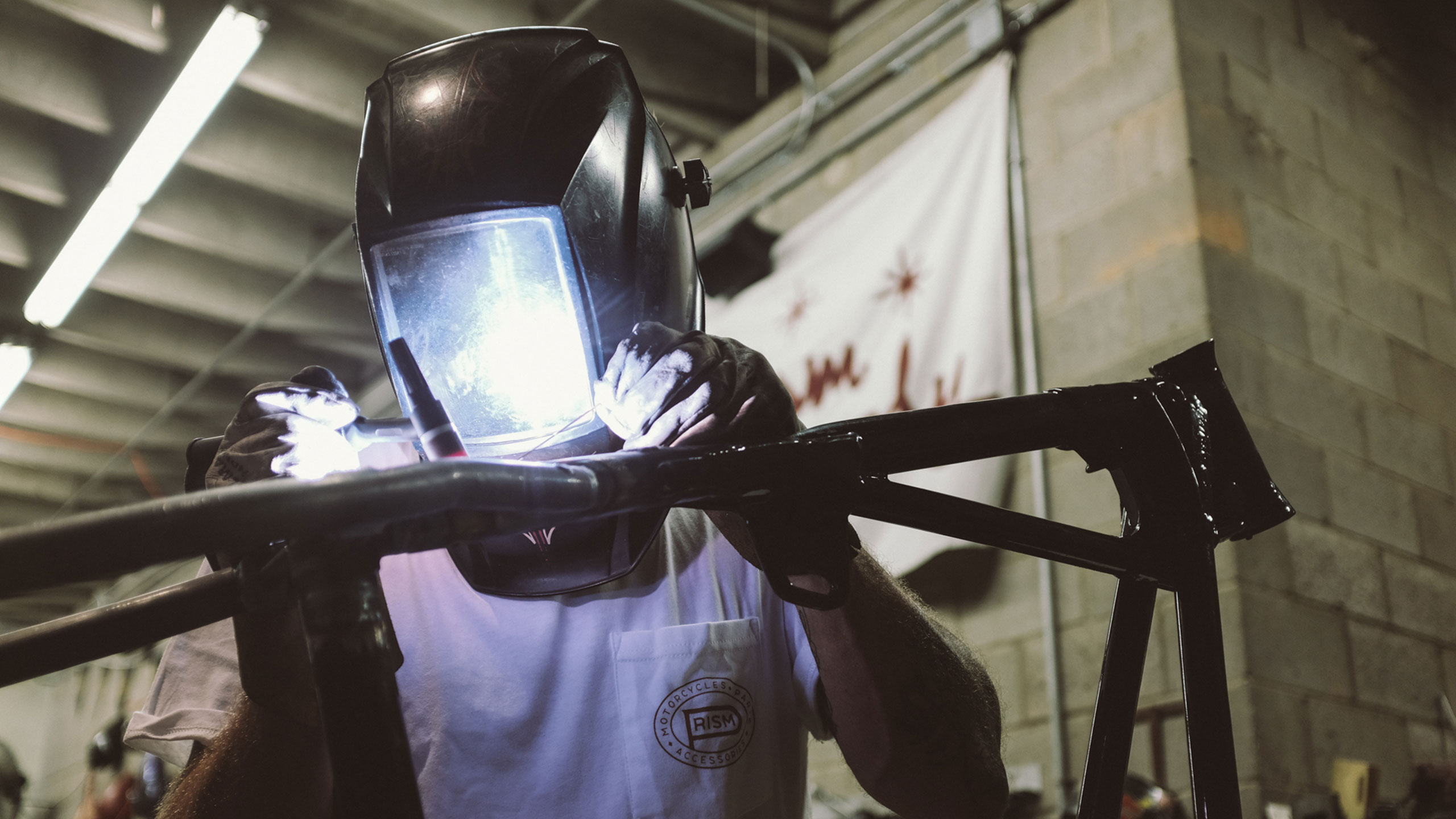Zach Hindes welding